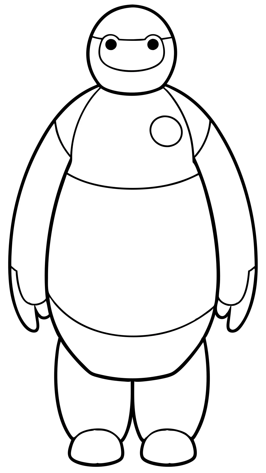 Página para colorear de Baymax